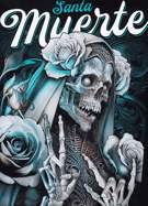 Pitbull Sports santa muerte Tshirt-black
